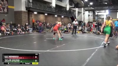 135 lbs Round 3 (4 Team) - Taylor Ahlman, Queens Of The Corn Red vs Lily Weinreich, Grand View Wrestling Club