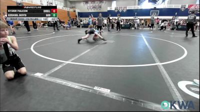 73-76 lbs 3rd Place - Kyzer Falcon, Division Bell Wrestling vs Ezekiel Boyd, Harrah