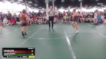 80 lbs Round 5 (6 Team) - Julian Tate, Mat Warriors Red vs Gavin Dugan, Pursuit WA