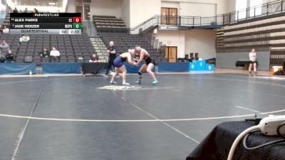 180 lbs Quarterfinal - Alex Parks, Eureka vs Jade Herzer, Wisconsin Stevens Point