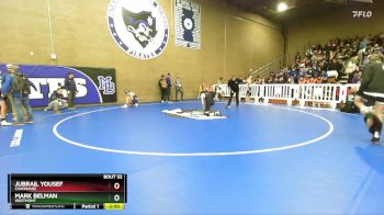 120 lbs Champ. Round 1 - Mark Belman, Westmont vs Jubrail Yousef, Chaminade
