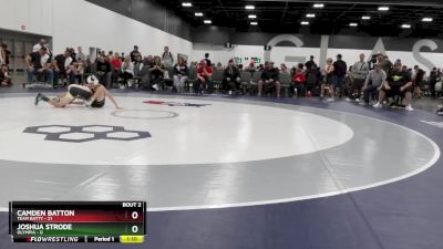 75 lbs Round 1 (6 Team) - Joshua Strode, Olympia vs Camden Batton, Team Batty