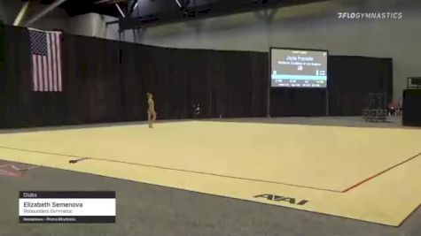Elizabeth Semenova - Clubs, Rebounders Gymnastic - 2021 USA Gymnastics Championships