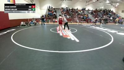 165 lbs Cons. Round 2 - Devric Miller, South vs Ryan Carver, Riverton