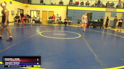 144 lbs Semifinal - Maxwell Kerr, Wichita Training Center vs Vincent Rosas, Maize Wrestling Club