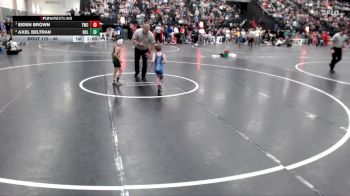 46 lbs Quarterfinal - Eiden Brown, Torrington Wrestling Club vs Axel Beltran, Holyoke
