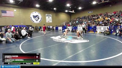 132 lbs Champ. Round 1 - Christian Hererra, Bakersfield vs Joseph Payer, St. Francis