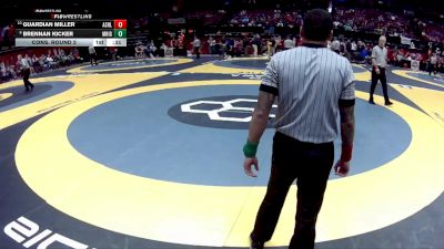 D1-144 lbs Cons. Round 2 - Guardian Miller, Ashland vs Brennan Kicker, Med. Highland