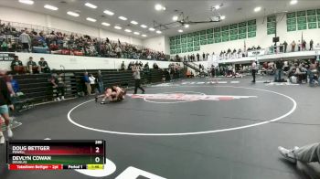 285 lbs Champ. Round 1 - Doug Bettger, Powell vs Devlyn Cowan, Douglas