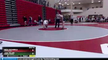 152 lbs Champ. Round 1 - Nick Ciccarelli, Brownsburg vs Jake Miller, Hanover Central