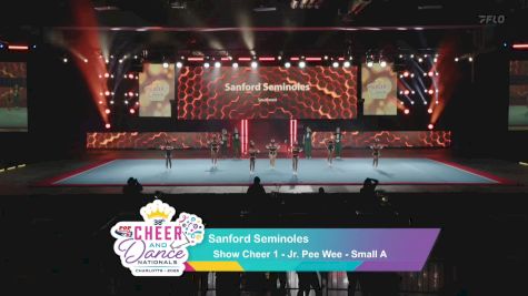 Sanford Seminoles [2025 Show Cheer 1 - Jr. Pee Wee - Small A] 2025 Pop Warner National Cheer & Dance Championship