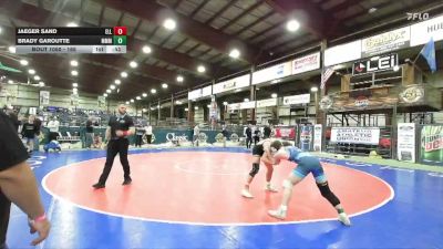 165 lbs Cons. Round 3 - Jaeger Sand, Ellendale-Edgeley-Kulm vs Brady Garoutte, Moorcroft Mat Masters