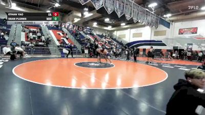 215 lbs Cons. Round 3 - Ethan Yao, Colony vs Sean Flores, Montclair
