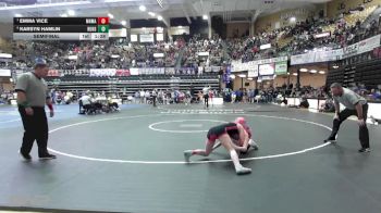 125 lbs Semifinal - Emma Vice, Atchison-Maur Hill-Mount Academy vs Karsyn Hamlin, Russell HS