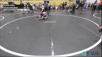 64 lbs Quarterfinal - Easton Yowell, Perry Wrestling Academy vs Myles Huddleston, Chickasha Youth Wrestling