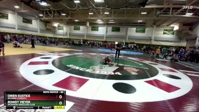 85 lbs Cons. Round 2 - Rowdy Meyer, Dickinson Wrestling Club vs Owen Eustice, Killdeer Cowboys