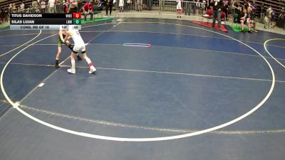 53 lbs Cons. Rd Of 16 - Titus Davidson, Wasatch Wrestling Club vs Silas Lujan, Little Warriors WC