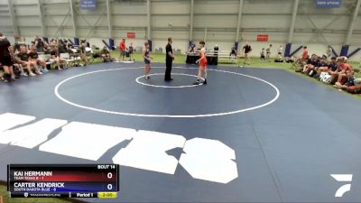 106 lbs Placement Matches (8 Team) - Kai Hermann, Team Texas B vs Carter Kendrick, South Dakota Blue