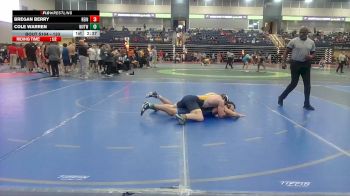 133 lbs Champ. Round 2 - Bregan Berry, Reinhardt University (GA) vs Cole Warren, Shorter