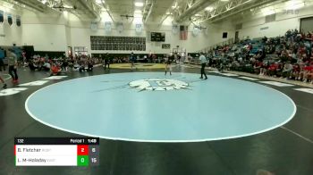 132 lbs Round 1 (10 Team) - Logan Mansur-Holaday, Cheyenne East vs Broc Fletcher, Rock Springs