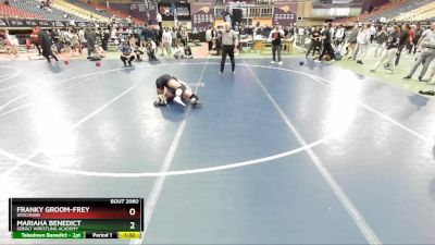 130 lbs Quarterfinal - Mariaha Benedict, Sebolt Wrestling Academy vs Franky Groom-Frey, Wisconsin