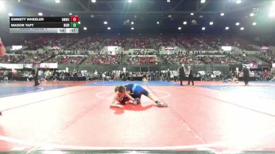 102 lbs Cons. Round 4 - Mason Taft, Mt Spokane Wrestling vs Emmett Wheeler, North Montana Wrestling Club