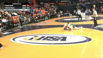 1A 175 lbs Champ. Round 1 - Brock Finch, Coal City vs Duke Mays, Johnsburg