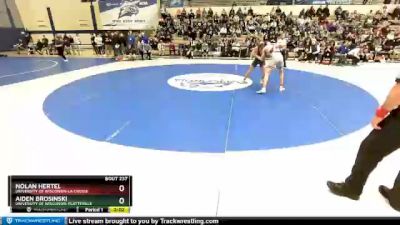 157 lbs Semifinal - Aiden Brosinski, University Of Wisconsin-Platteville vs Nolan Hertel, University Of Wisconsin-La Crosse