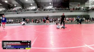 106 lbs Round 2 - Anton Goncharenko, Thoroughbred Wrestling Academy (TWA) vs Levi Price, Team Missouri Select