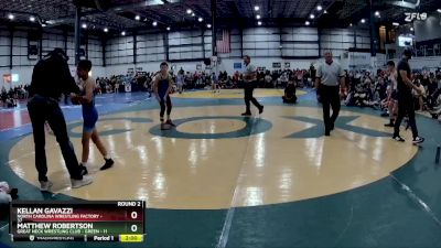 95 lbs Round 2 (6 Team) - Kellan Gavazzi, NORTH CAROLINA WRESTLING FACTORY vs Matthew Robertson, GREAT NECK WRESTLING CLUB - GREEN