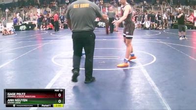 167 lbs Cons. Round 3 - Anh Nguyen, Grand Ledge vs Gage Peltz, Midwest Xtreme Wrestling