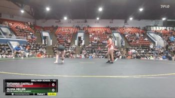 112 lbs Round 4 - Tatianna Castillo, Michigan Premier vs Olivia Miller, Miller Wrestling Academy