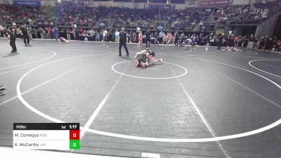 110 lbs Round Of 16 - Mason Comegys, Rebellion vs Killian McCarthy, Laconia Wrestling Club