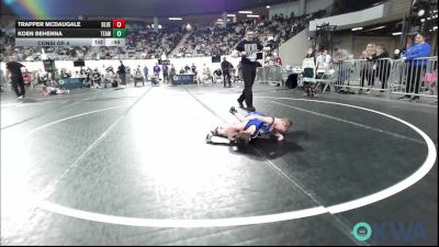 40 lbs Consi Of 4 - Trapper McDaugale, Blue Devil Wrestling vs Koen Behenna, Team Guthrie Wrestling