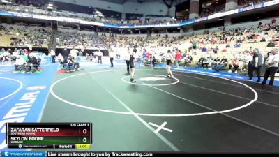 125 Class 1 lbs Cons. Round 1 - Zafaran Satterfield, Southern Boone vs Skylon Boone, Warsaw