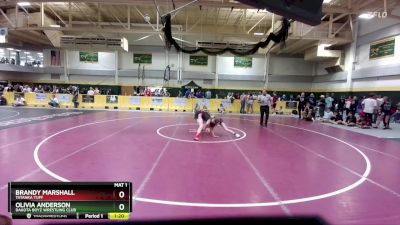 112 lbs Semifinal - Olivia Anderson, Dakota Boyz Wrestling Club vs Brandy Marshall, Tatanka Tuff