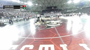 Boys 3A 150 lbs Champ. Round 3 - Jaysaun Scott, Evergreen (Vancouver) vs Cooper Jones, Timberline