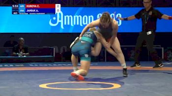 59 kg Final 3-5 - Elena Kurova, Individual Neutral Athletes vs Alexis Janiak, United States