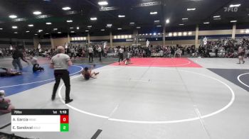 78 lbs Round Of 32 - Andrew Garcia, Rough House vs Eli Sandoval, Gold Rush Wr Acd