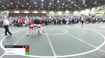 102 lbs Round Of 16 - Jax Vang, Redwave Wrestling vs Chad Thurman, Durham Elite