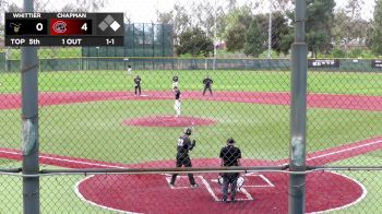 Replay: Whittier vs Chapman | Mar 15 @ 11 AM