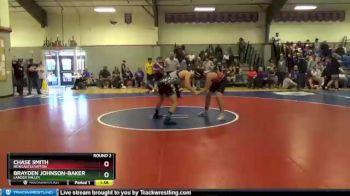 134 lbs Round 2 - Brayden Johnson-Baker, Lander Valley vs Chase Smith, Newcastle/Upton