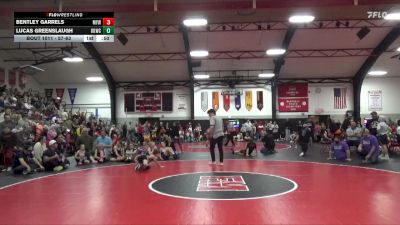 57-63 lbs Quarterfinal - Bentley Garrels, Mediapolis Youth Wrestling vs Lucas Greenslaugh, Keokuk Kids Wrestling Club