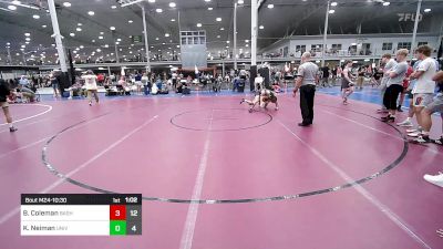 128 lbs Rr Rnd 3 - Brody Coleman, Boyertown vs Kayden Neiman, University Hawks Wrestling Club Black