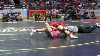 130 lbs Final - Haley Smarsh, Moon-G vs Shannon Logue, Bishop Shanahan-G