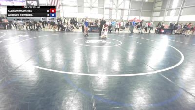 U15 Women - 54 lbs Cons. Round 2 - Allison McDaniel, CO vs Whitney Cawthra, ID