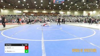 76 lbs 3rd Place - Jackson Smith, Lions Wrestling Academy vs Korvin Bayles, Wasatch Wrestling Club