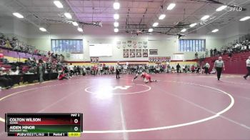 132 lbs Cons. Round 4 - Aiden Minor, PLEASANT HILL vs Colton Wilson, OZARK