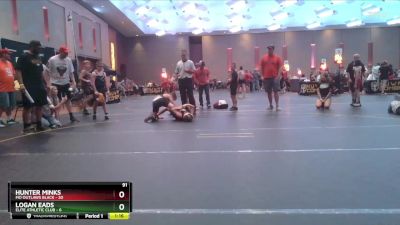 91 lbs Finals (8 Team) - Logan Eads, Elite Athletic Club vs Hunter Minks, MO Outlaws Black