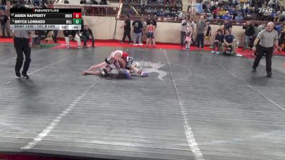 120_B lbs Round Of 32 - Aiden Rafferty, Brookville vs Bryce Lorenzo, Belle Vernon